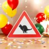 Warning Cat Pooping Sign 3D Printed - Cat Lover Gift - Gag Gift - Any Occasion - Image 6