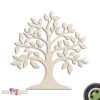 Tree #1 Laser Cut Out Unfinished Wood Shape Craft Supply