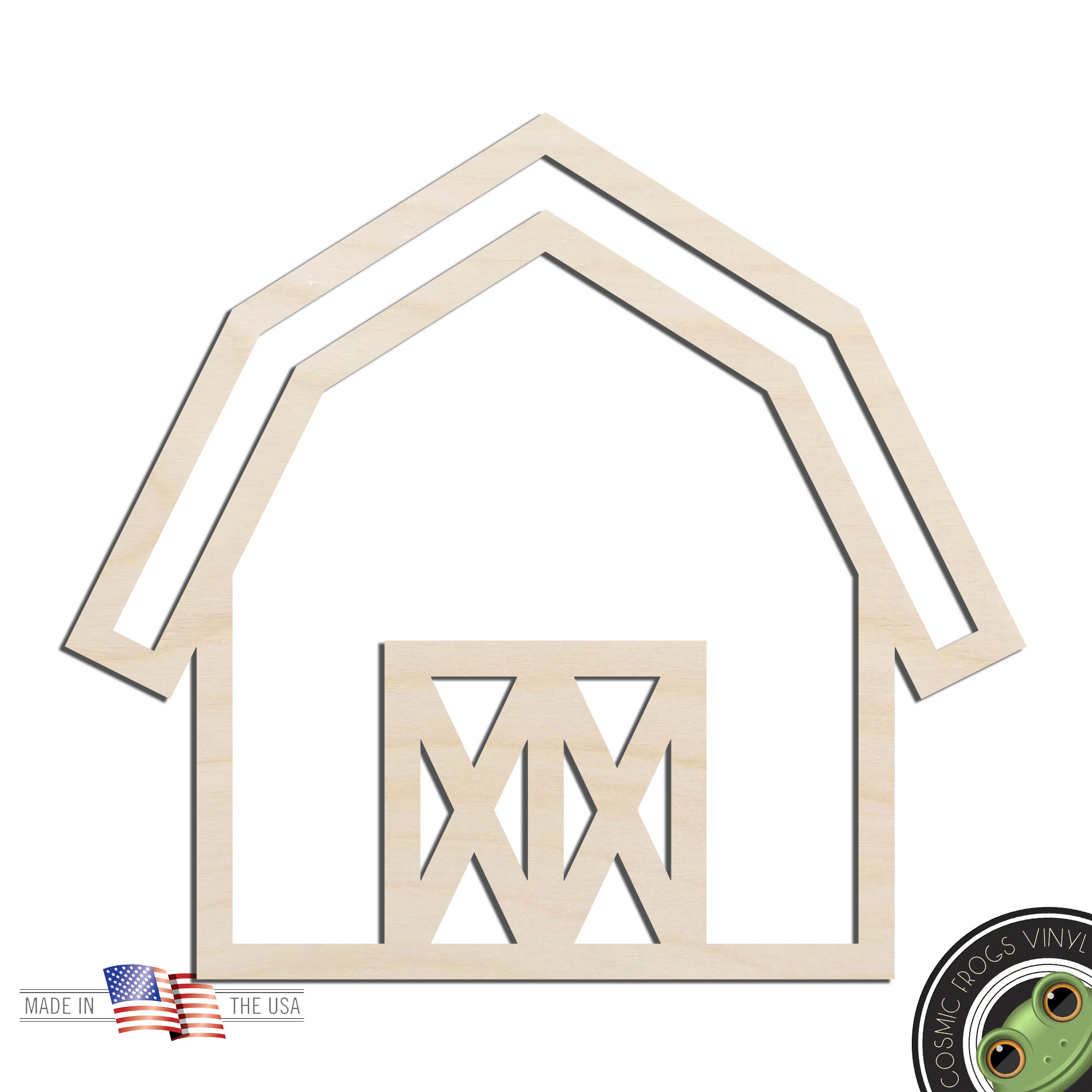 Hoosier Blanks Anchor Wood Slice – Laser Cut, Unfinished Birch – Nautical Craft Supply