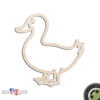 Duck Outline Laser Cut Out Unfinished Wood Shape Craft Supply