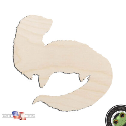 Ferret #4 Laser Cut Out Unfinished Wood Shape Craft Supply