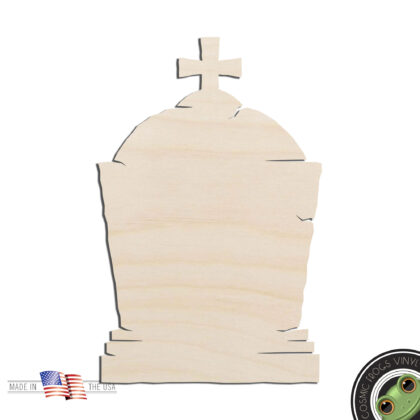 Tombstone #1 Laser Cut Out Unfinished Wood Shape Craft Supply Halloween Craft