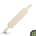 Rolling Pin Laser Cut Out Unfinished Wood Shape Craft Supply