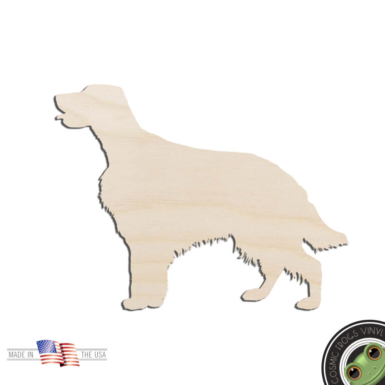 Irish Setter Dog Puppy Breed Laser Cut Out Unfinished Wood Shape Craft Supply