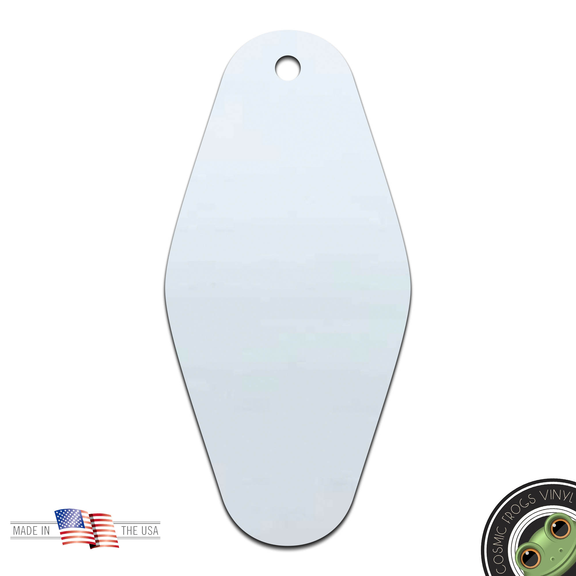 Keychain Fob Shape Laser Cut Out Acrylic Shape Craft Supply