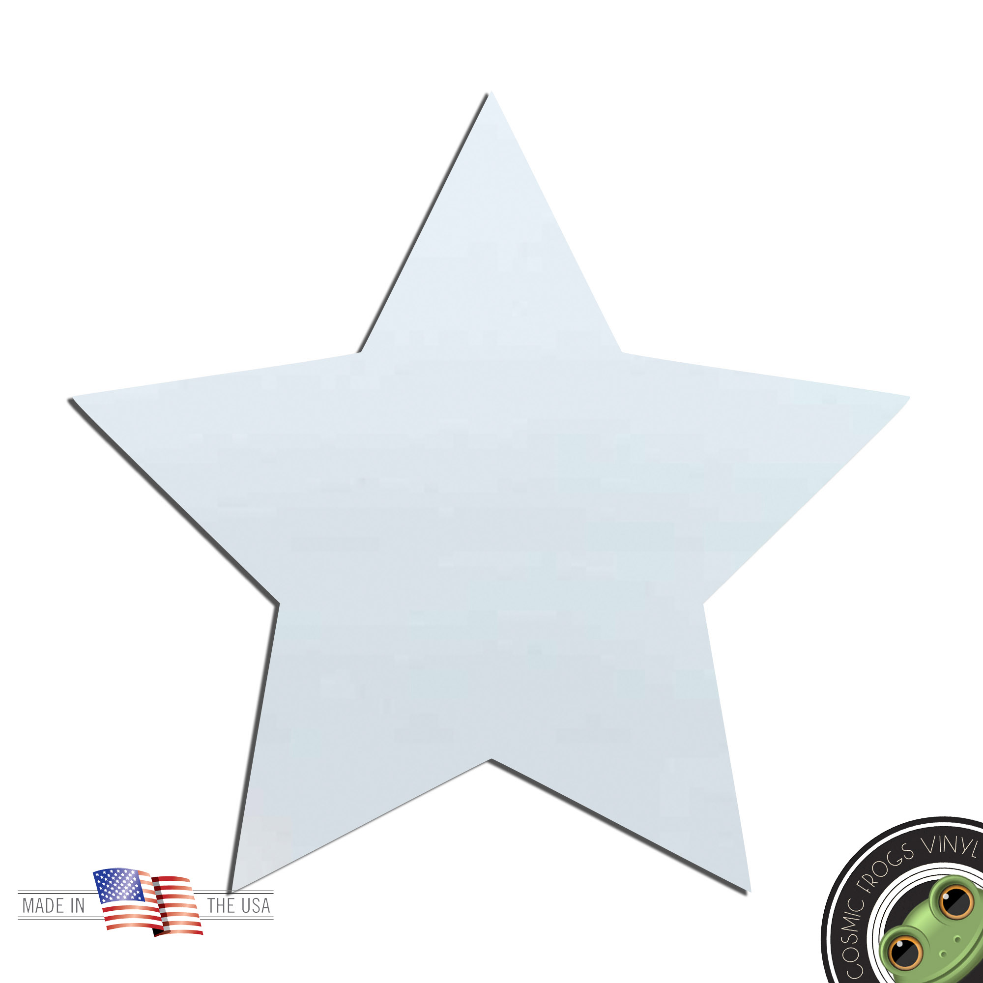 Fat Star Shape Laser Cut Out Acrylic Shape Craft Supply