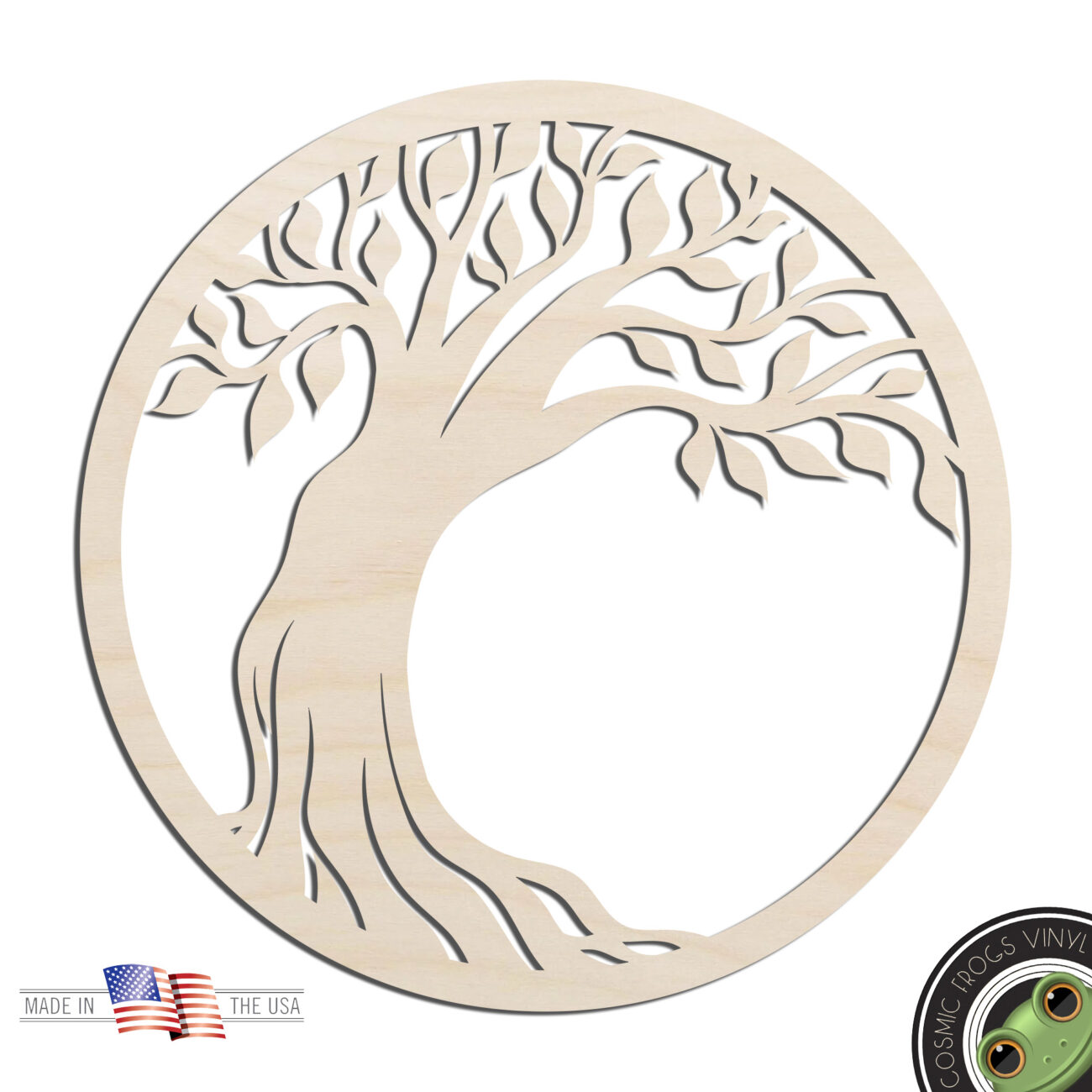 Tree of Life #4 Laser Cut Out Unfinished Wood Shape Craft Supply