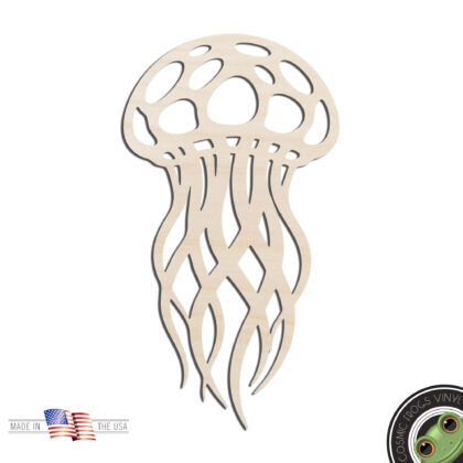 Jellyfish #2 Laser Cut Out Unfinished Wood Shape Craft