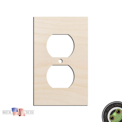 Wall Outlet Shaped Laser Cut Out Unfinished Wood Shape Craft Supply