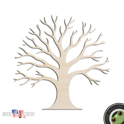 Tree #3 Bare Tree Laser Cut Out Unfinished Wood Shape Craft Supply